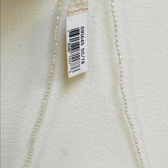 Carolee Seed Pearl/ Silver Necklace - Picture 4 of 6